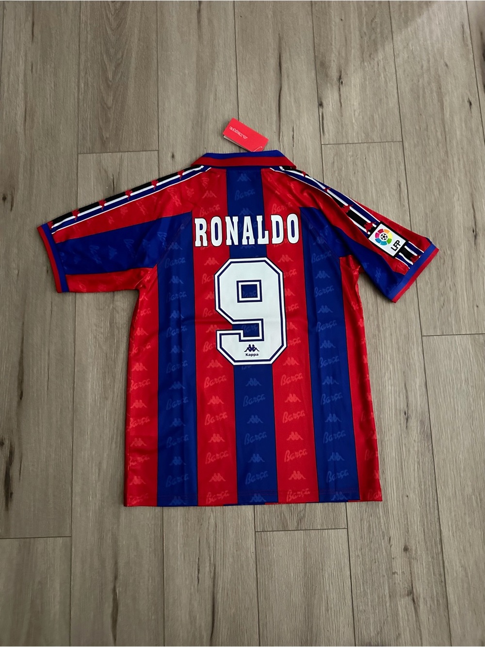 Barcelona Ronaldo 1996/97 Home Blue Red Soccer